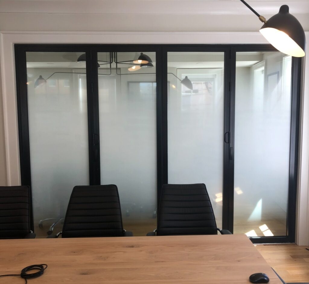 Privacy gradient in downtown Charleston office